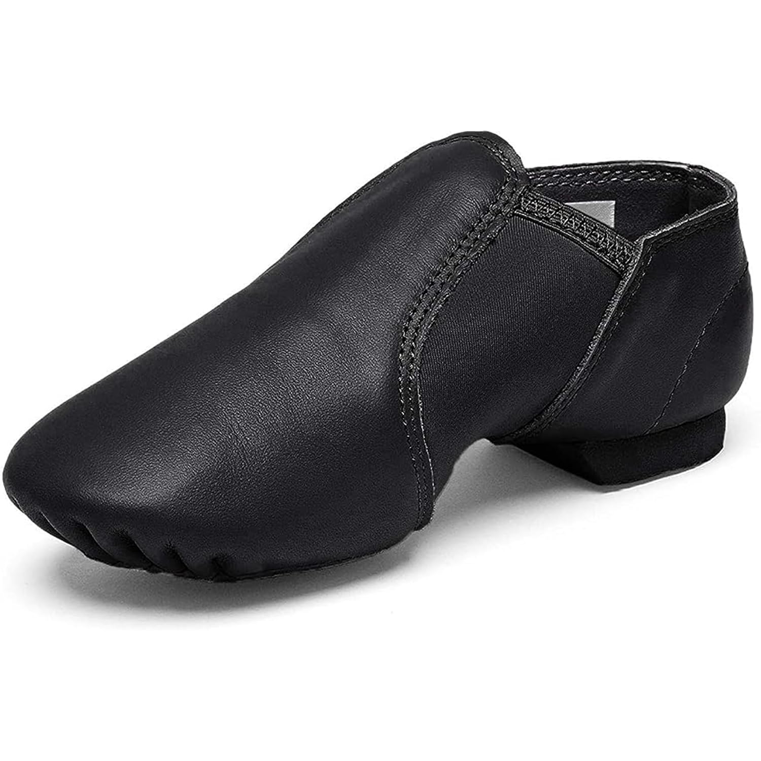 Slip On Jazz Dance Shoes with Elastic Side Panels For Girls