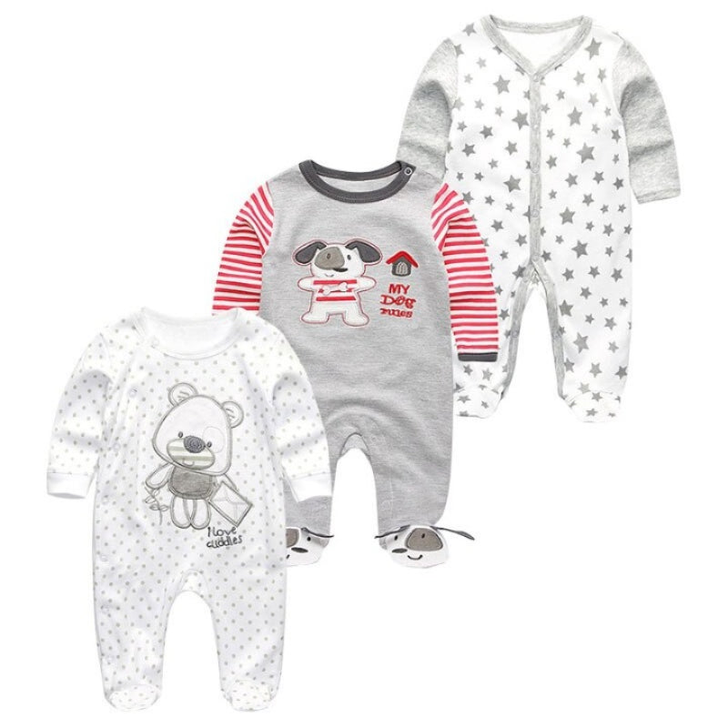 3Pcs Rompers Clothes Set For Newborn Baby-Children Cloth Shop
