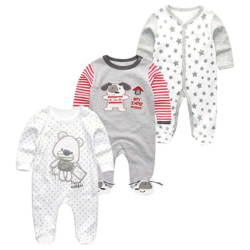 3Pcs Rompers Clothes Set For Newborn Baby-Children Cloth Shop