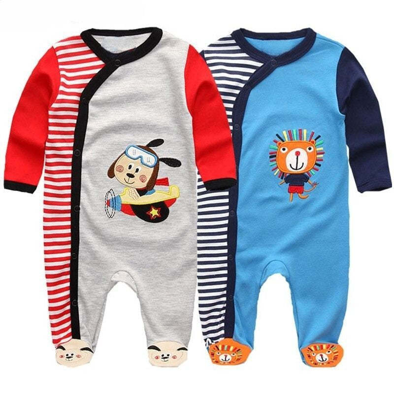 Long Sleeve Pure Cotton Baby Bodysuits-Children Cloth Shop
