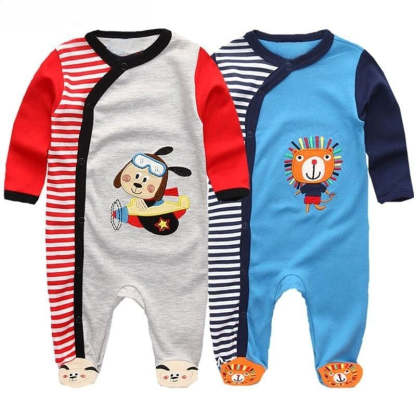 Long Sleeve Pure Cotton Baby Bodysuits-Children Cloth Shop
