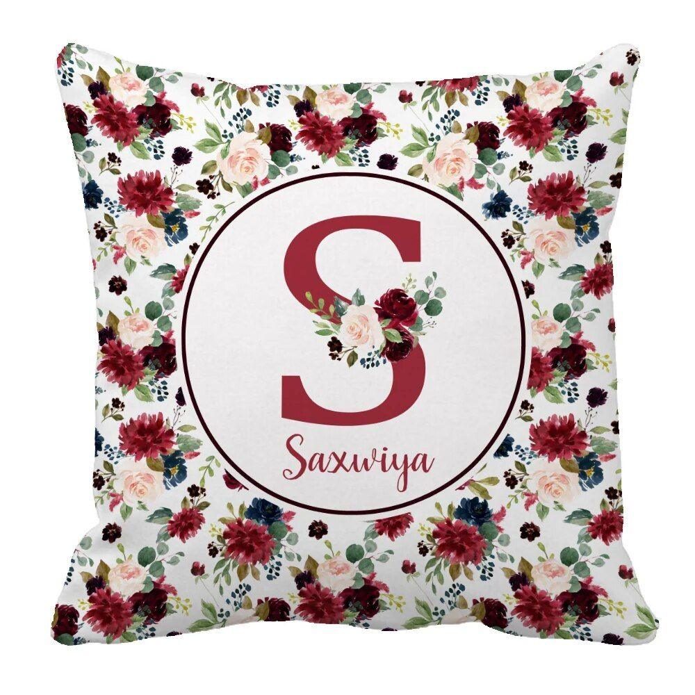 3 Piece Personalized Watercolor Floral Bedding Set-Children Cloth Shop