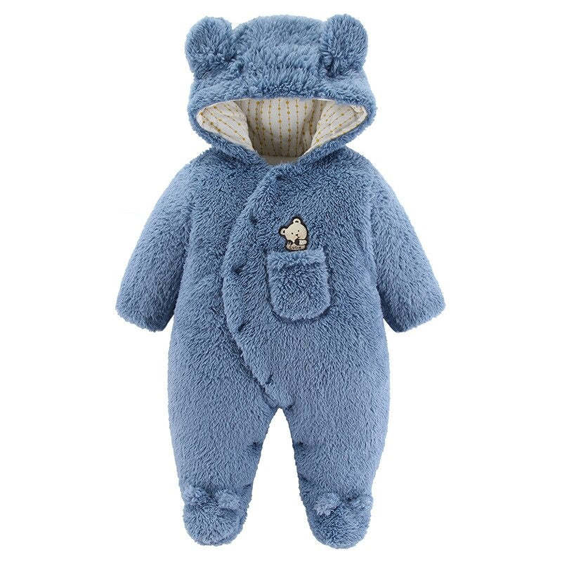 Thick Hooded Romper For Newborn Baby-Children Cloth Shop
