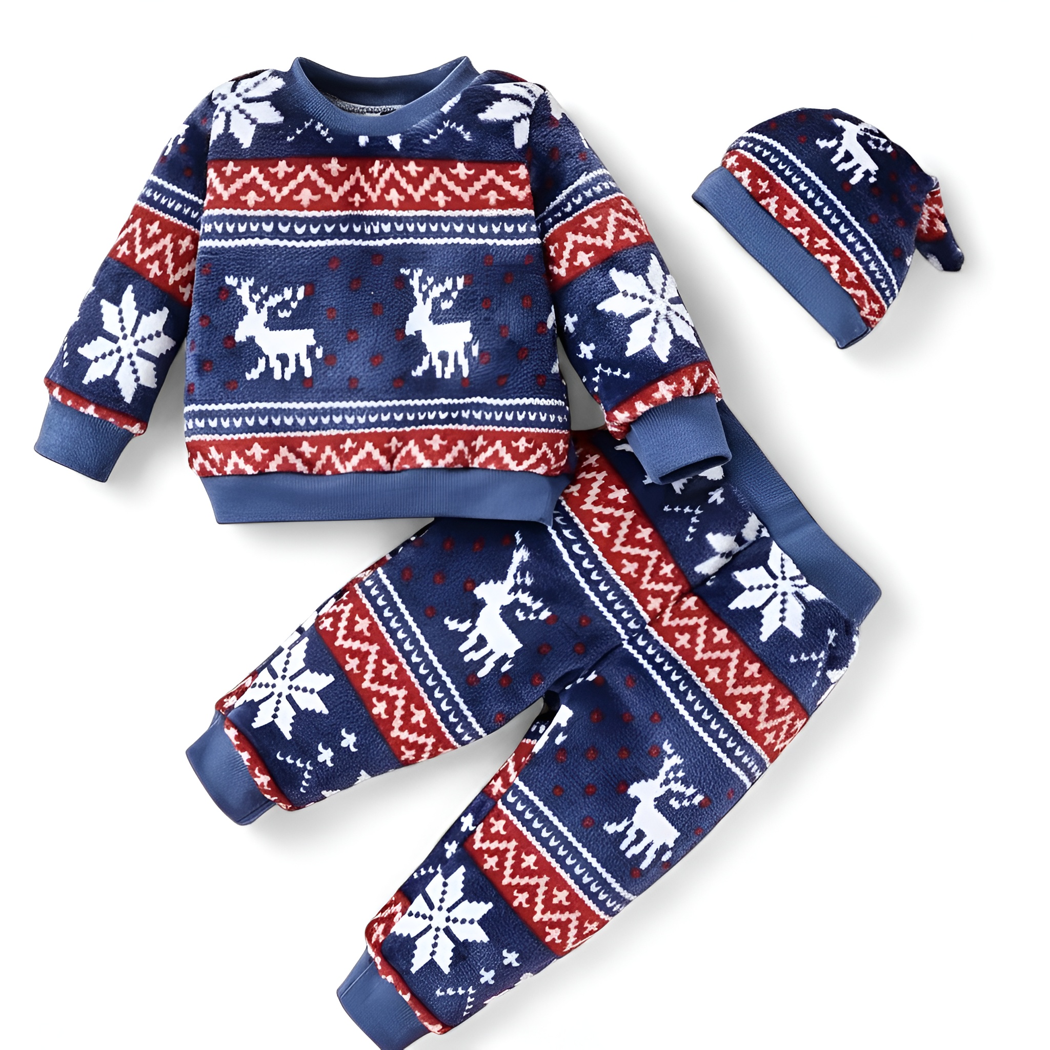 Newborn Winter Flannel Three Piece Set