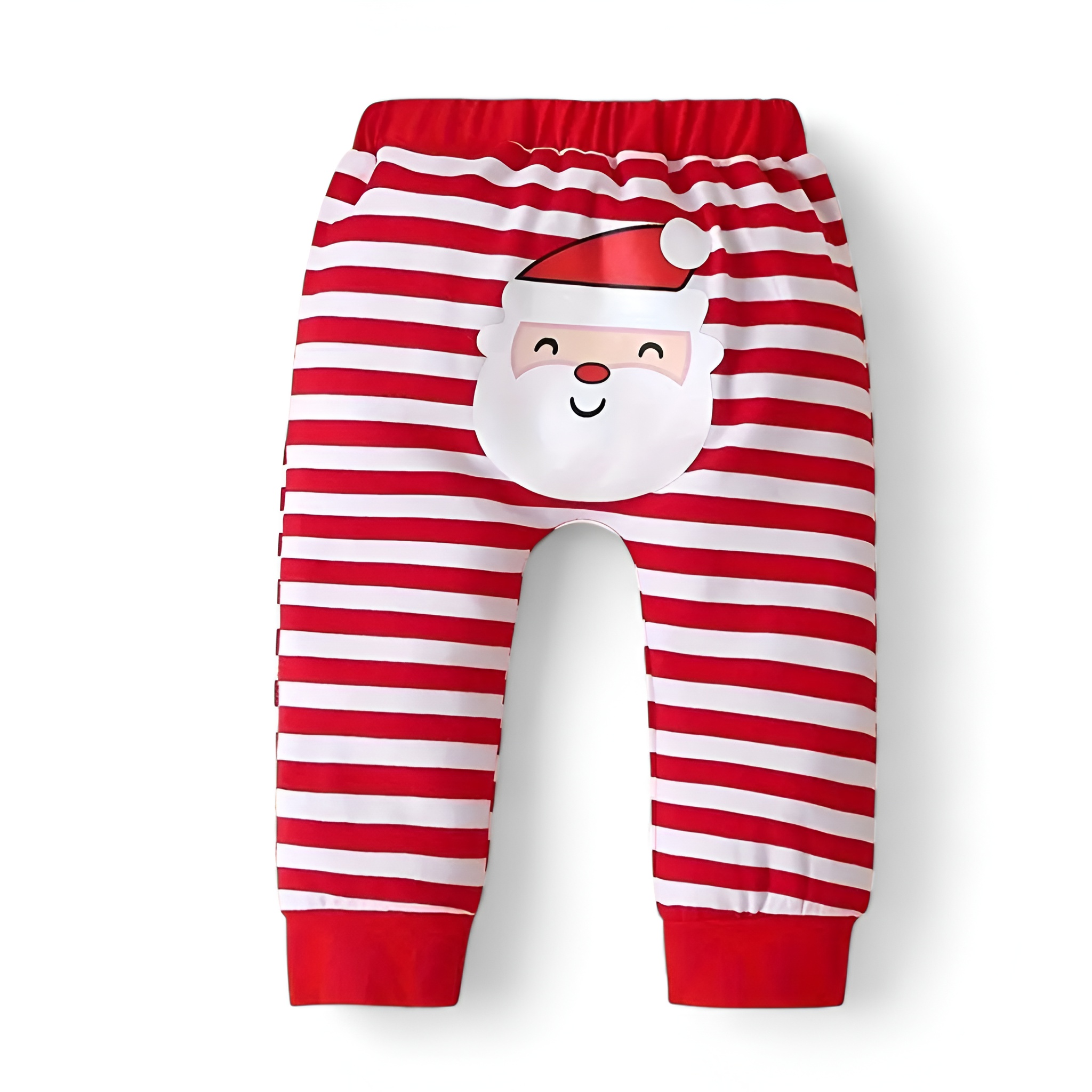 Christmas Long Sleeve Bodysuit And Striped Leg Warmer Pants