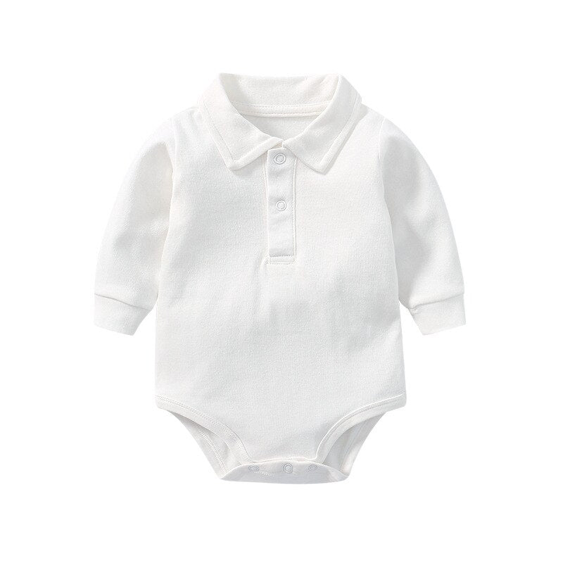 Solid Color Newborn Shirt Jumpsuit-Children Cloth Shop