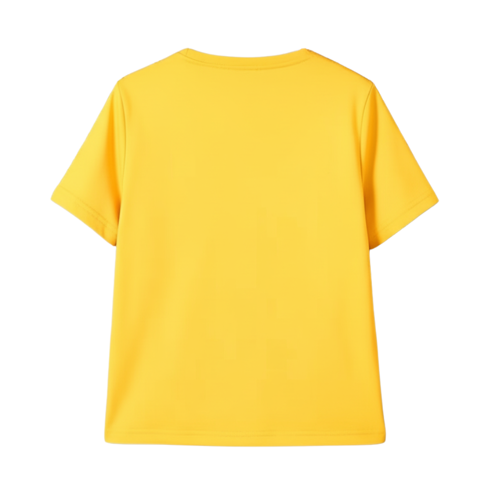 Boys Short Sleeve T Shirt With Cartoon Car Graphic