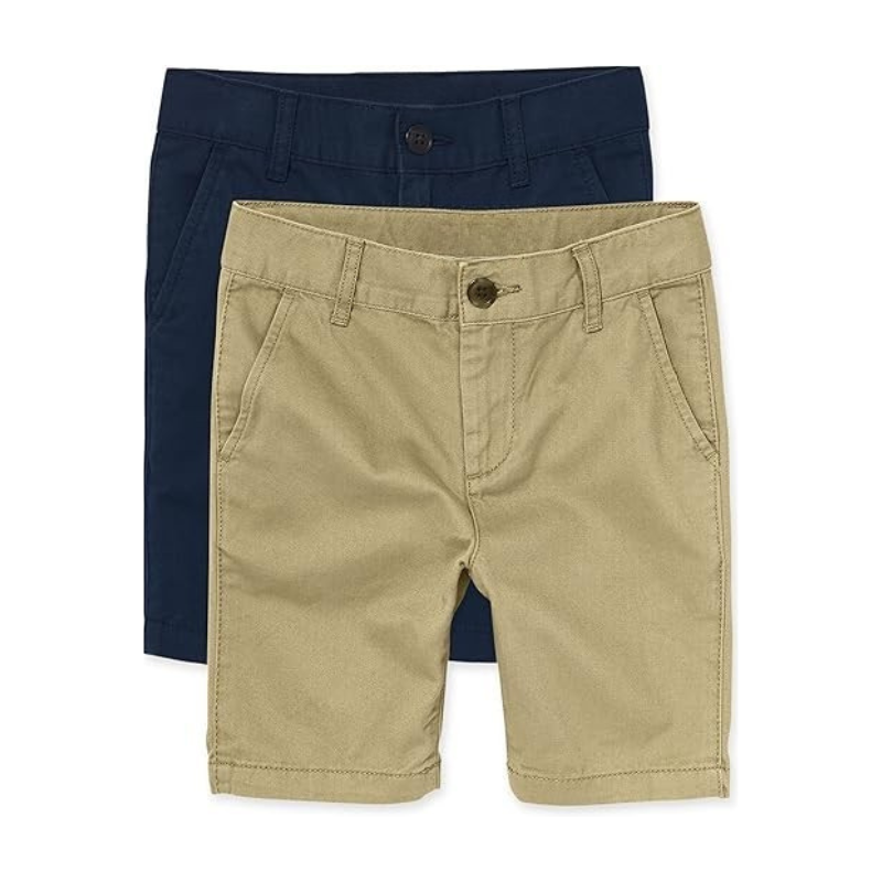Pack Of 2 Boys Stretch Chino Shorts