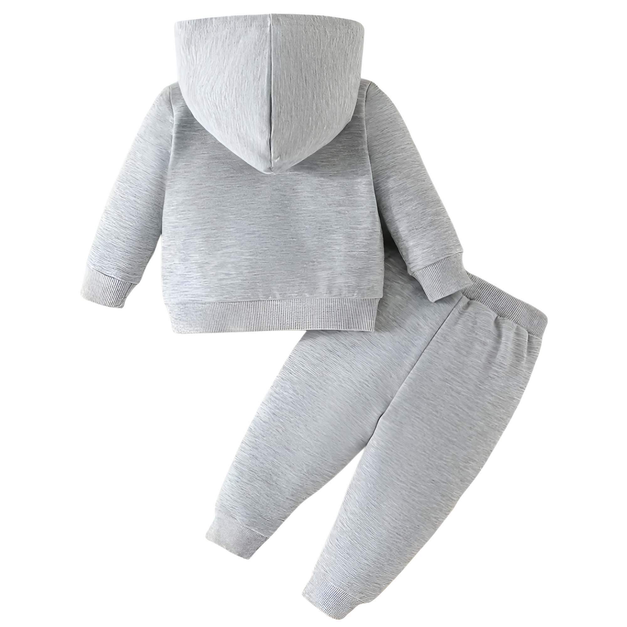 Infant and Toddler Boys and Girls Letter Print Hooded Long Sleeve Sweatshirt and Sweatpants
