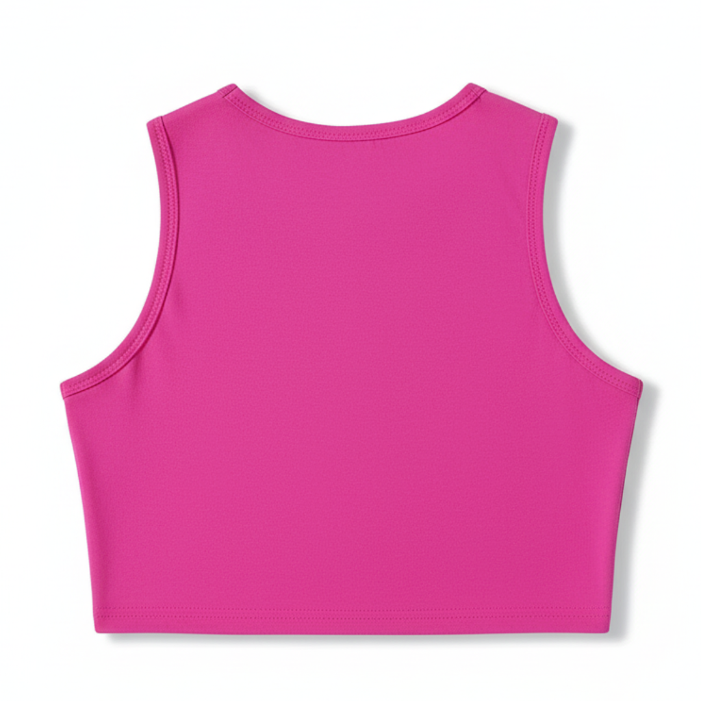 Girls Sleeveless Summer Outfit with Cartoon Printed Tank Top