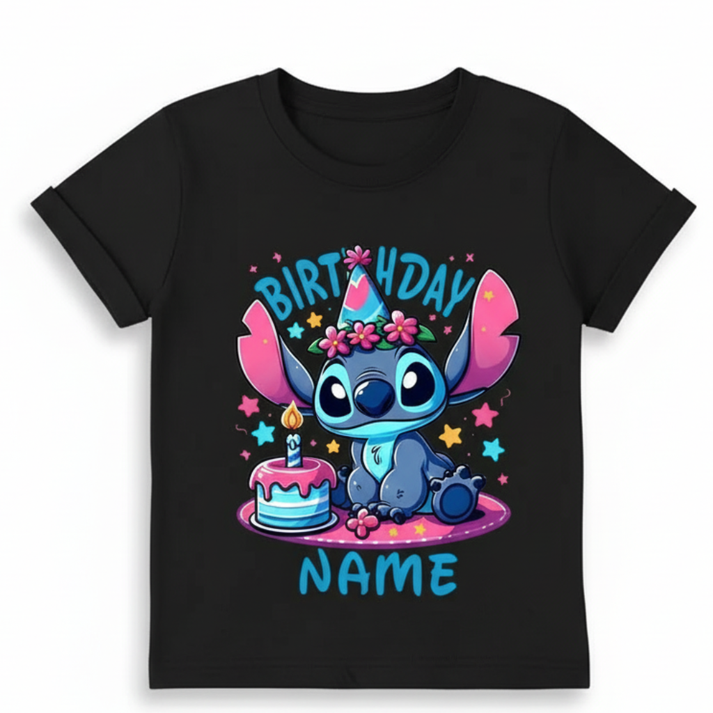 Custom Text Summer Top with Cake Graphic