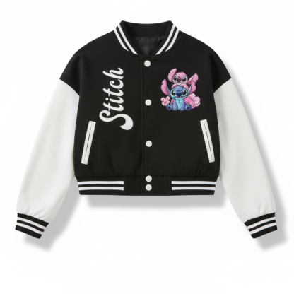Stitch Girls Baseball Jacket