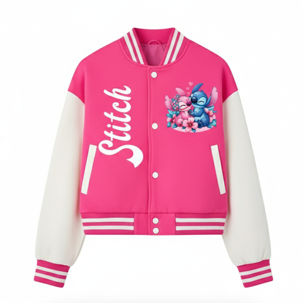 Casual Baseball Jacket For Girls