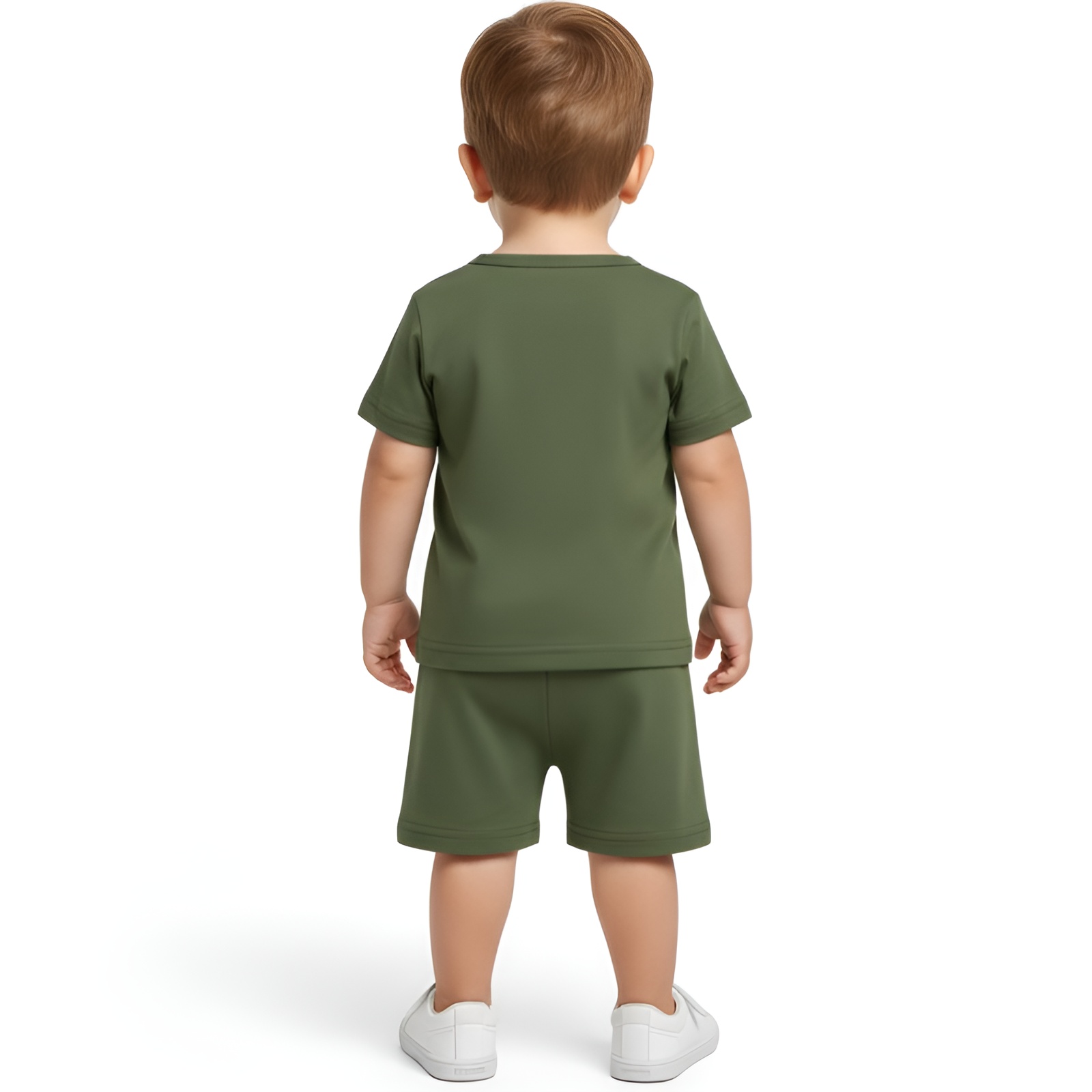 Boys Letter Print Short Sleeved Tshirt and Shorts Two Piece Set