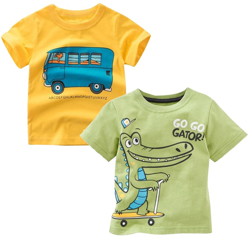 Short Sleeve Printed T-Shirt Sets For Kids-Children Cloth Shop