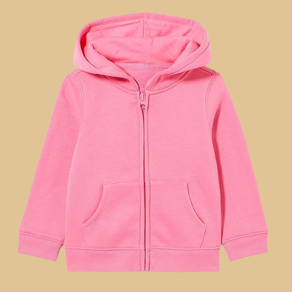 Fleece Zip Up Hoodie Sweatshirt For Girls And Toddlers