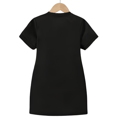 Stitch Cartoon Print Dress for Girls