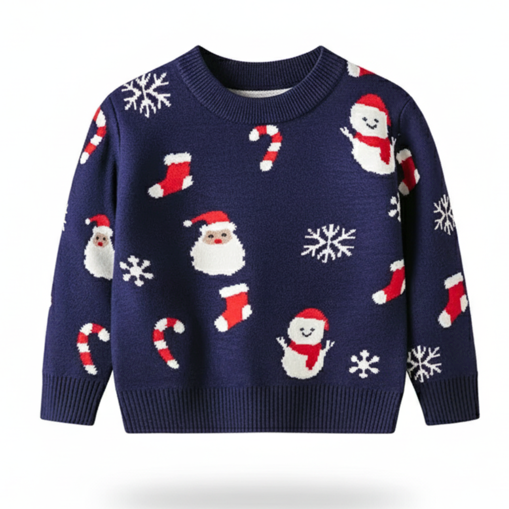 Festive Christmas Knit Sweater For Kids Collection