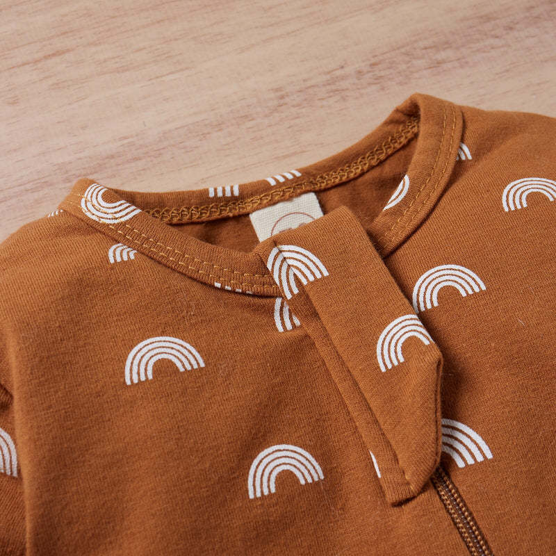 Rainbow Print Zipper Baby Romper Jumpsuit-Children Cloth Shop