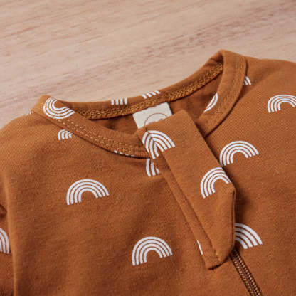 Rainbow Print Zipper Baby Romper Jumpsuit-Children Cloth Shop