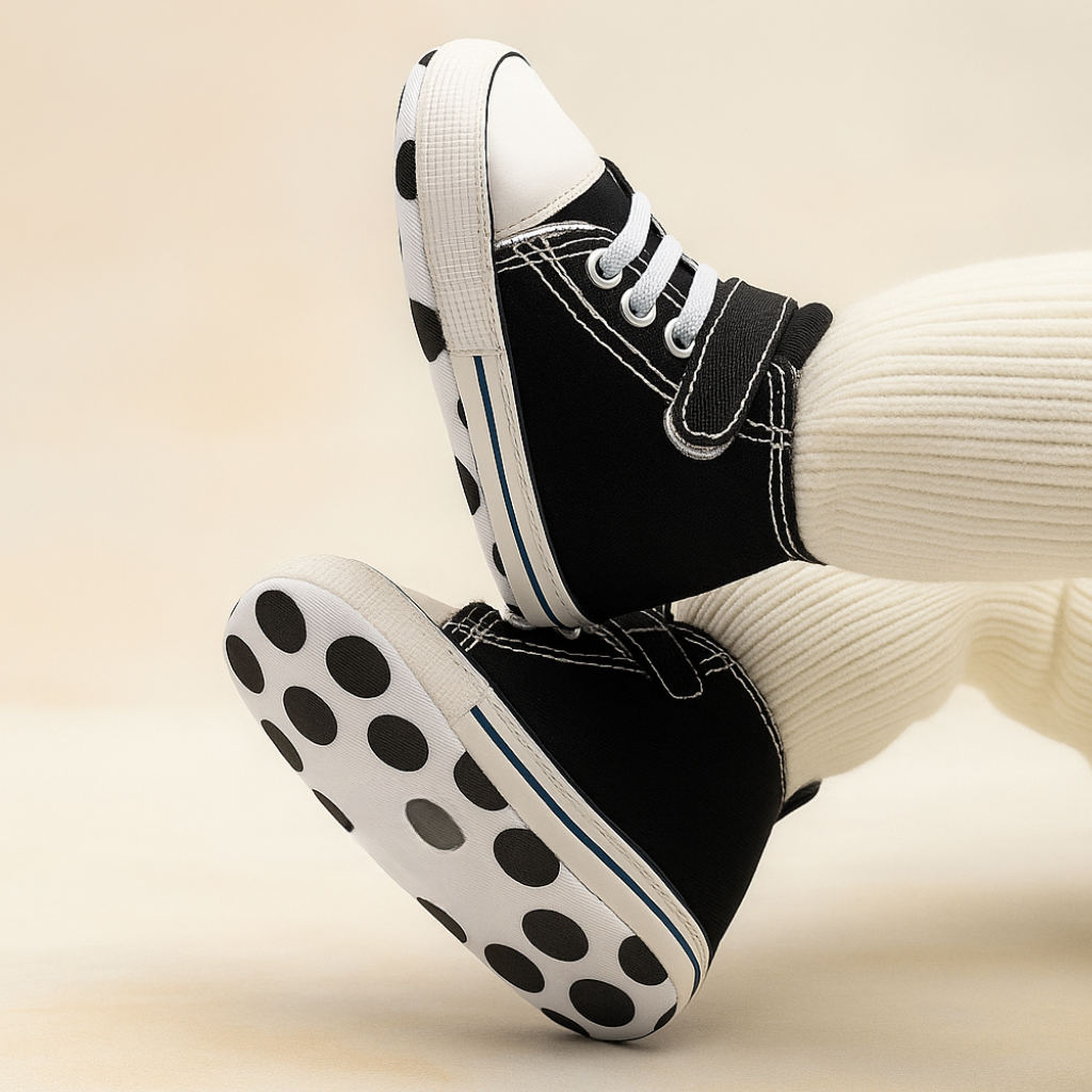 Baby Girls Boys Canvas High Top Shoes