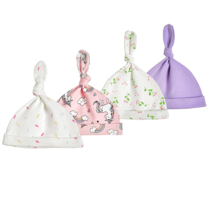 0-6 Months Newborn Pure Cotton Hats-Children Cloth Shop