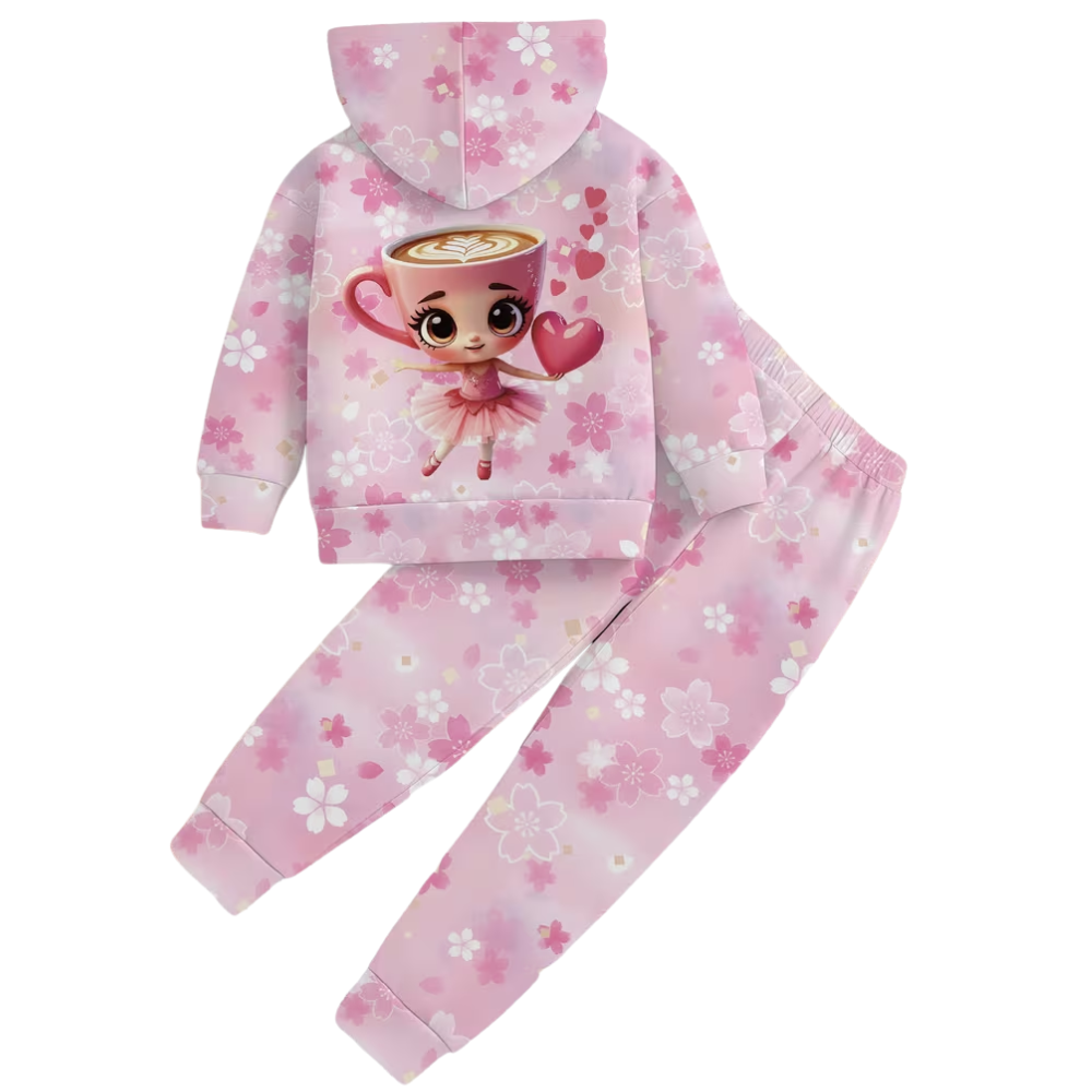 Baby Printed Pullover Pants Outfit Set