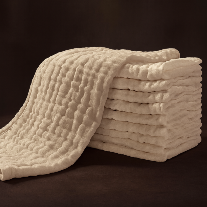  Muslin Burp Cloths for Baby 10 Pack