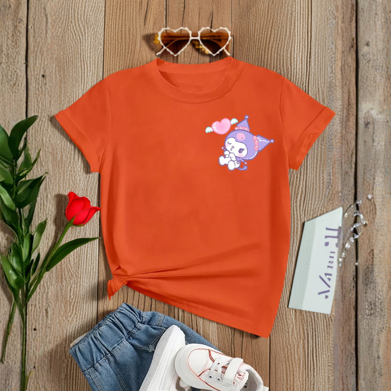 Kuromi Printed Short Sleeve T Shirt