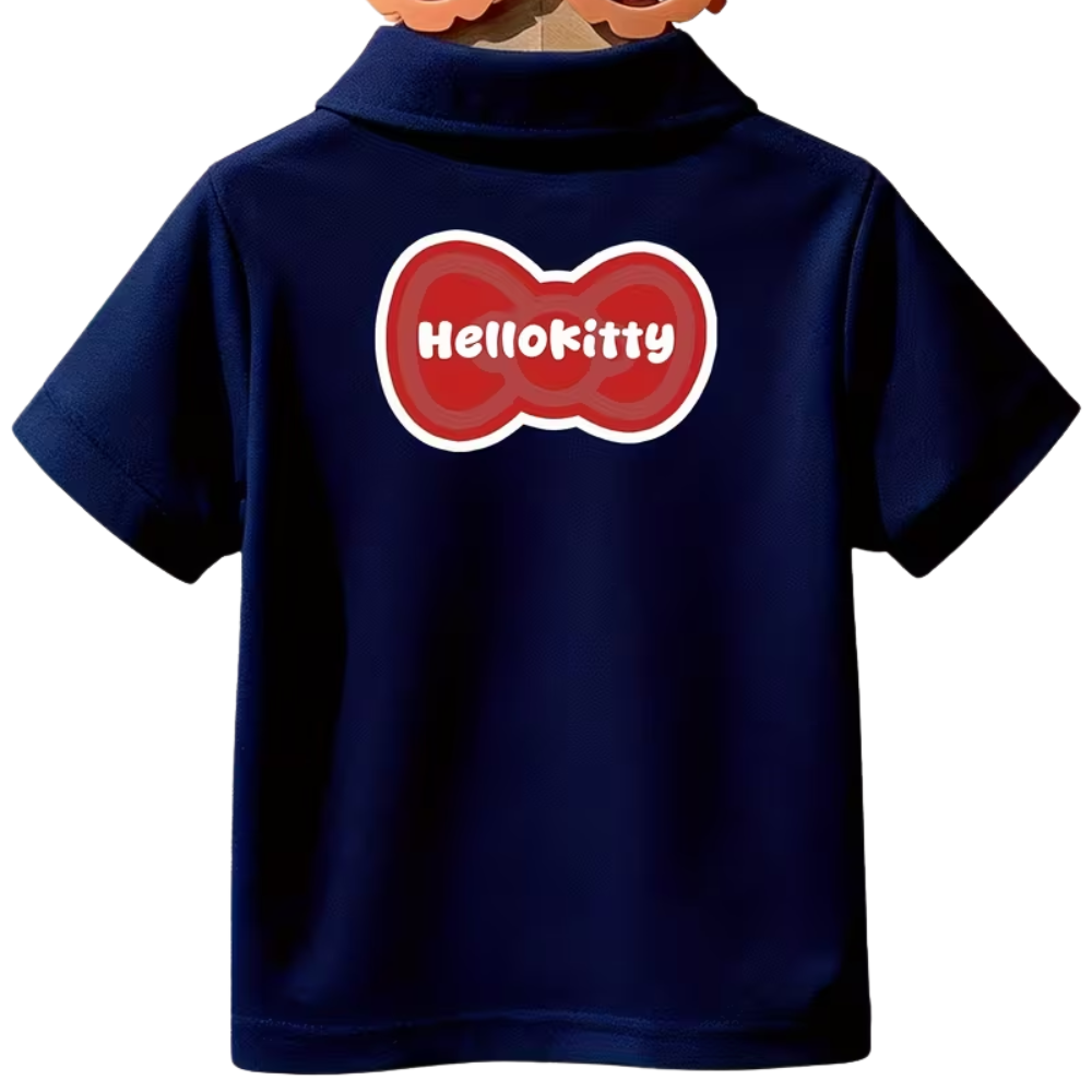 Hello Kitty Character Double Sided Print Polo For Girls