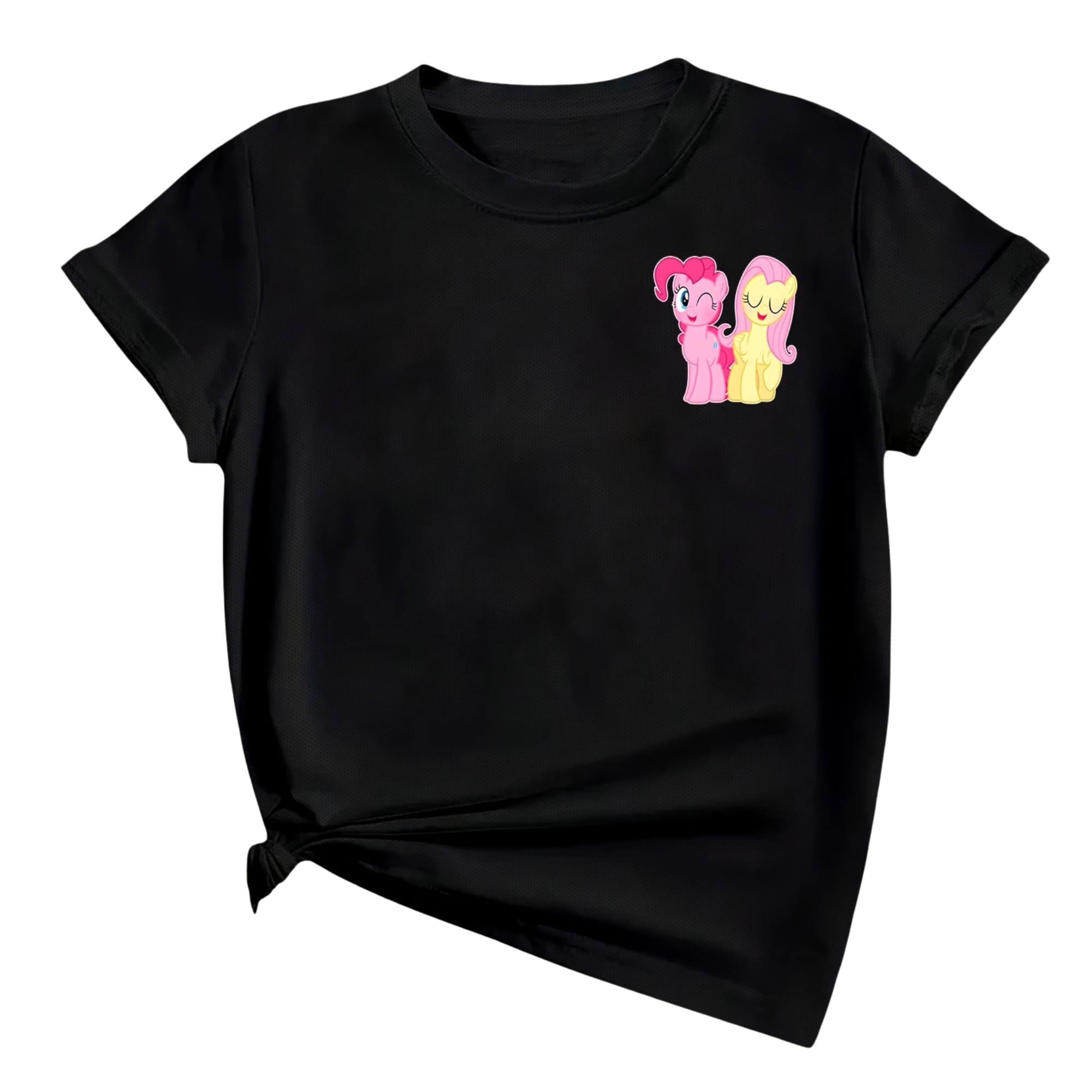 Casual Short Sleeved T Shirt With Pinkie Pie Printed For Girls