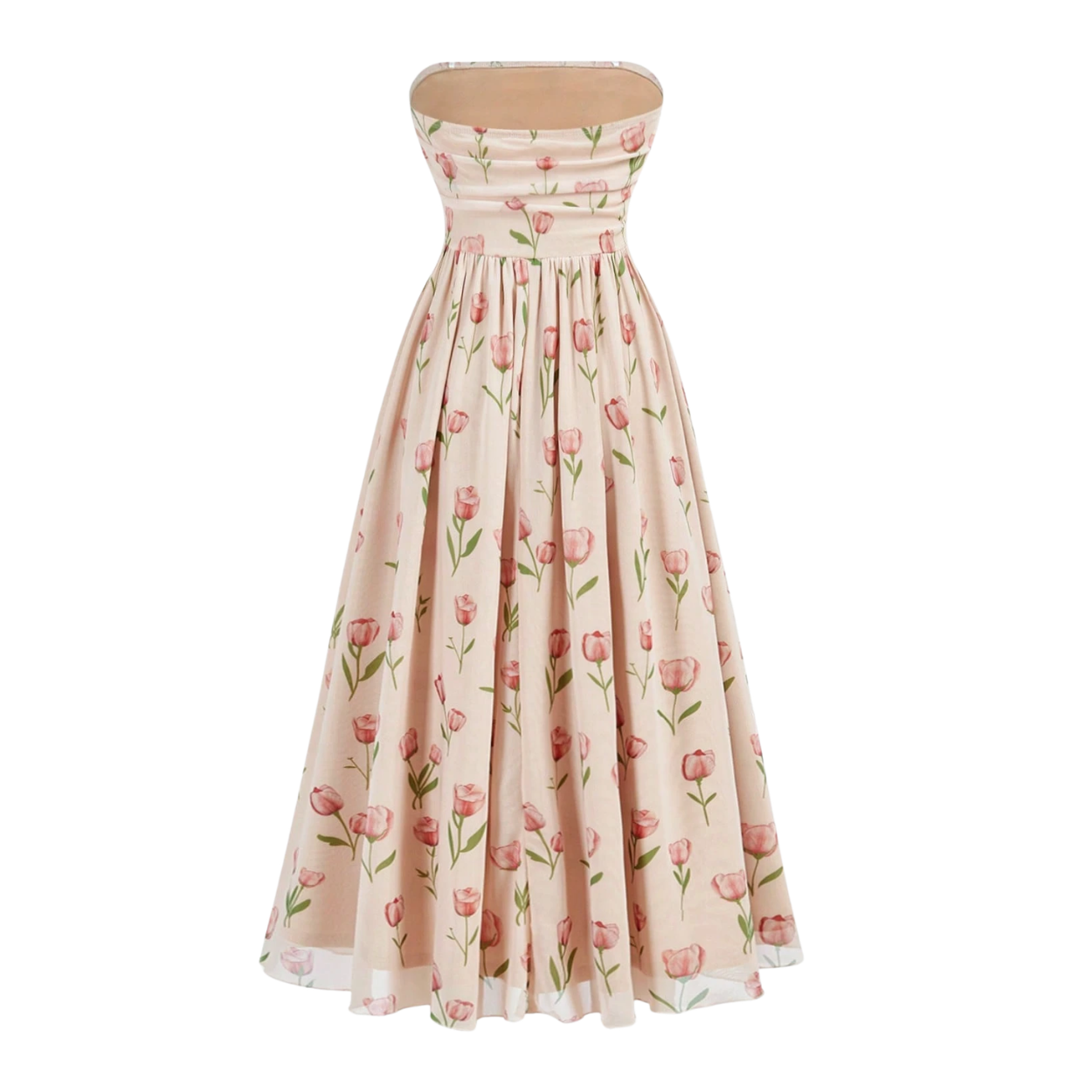 Tween Girl Ditsy Floral Spaghetti Strap Maxi Dress