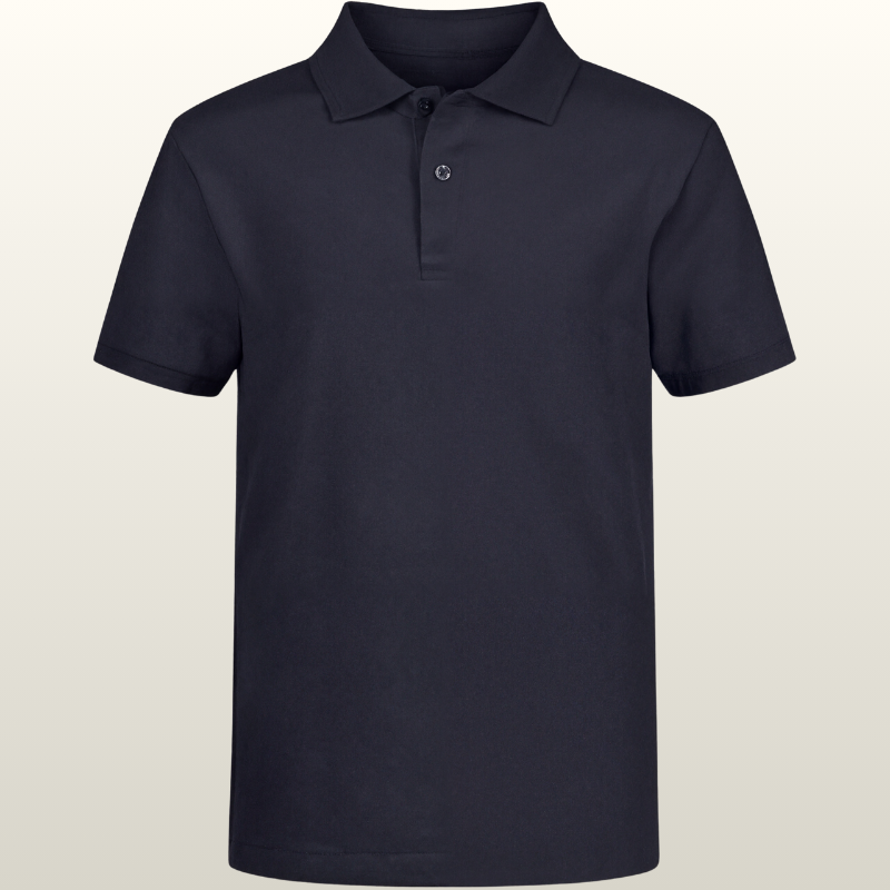 Boys School Uniform Short Sleeve Polo Shirt