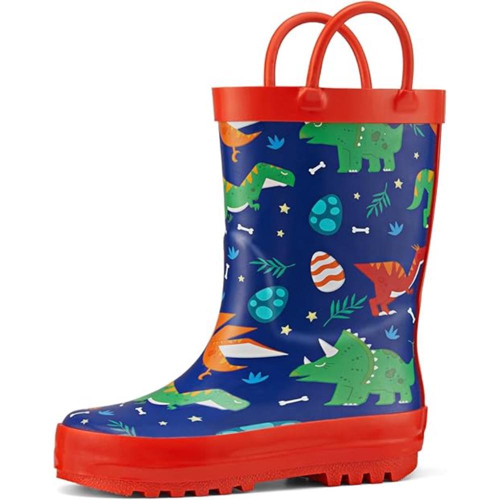 Kids Waterproof Rain Printed Boots