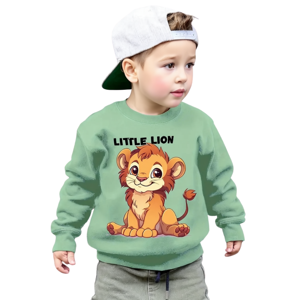 Little Lion Print Sweatshirt