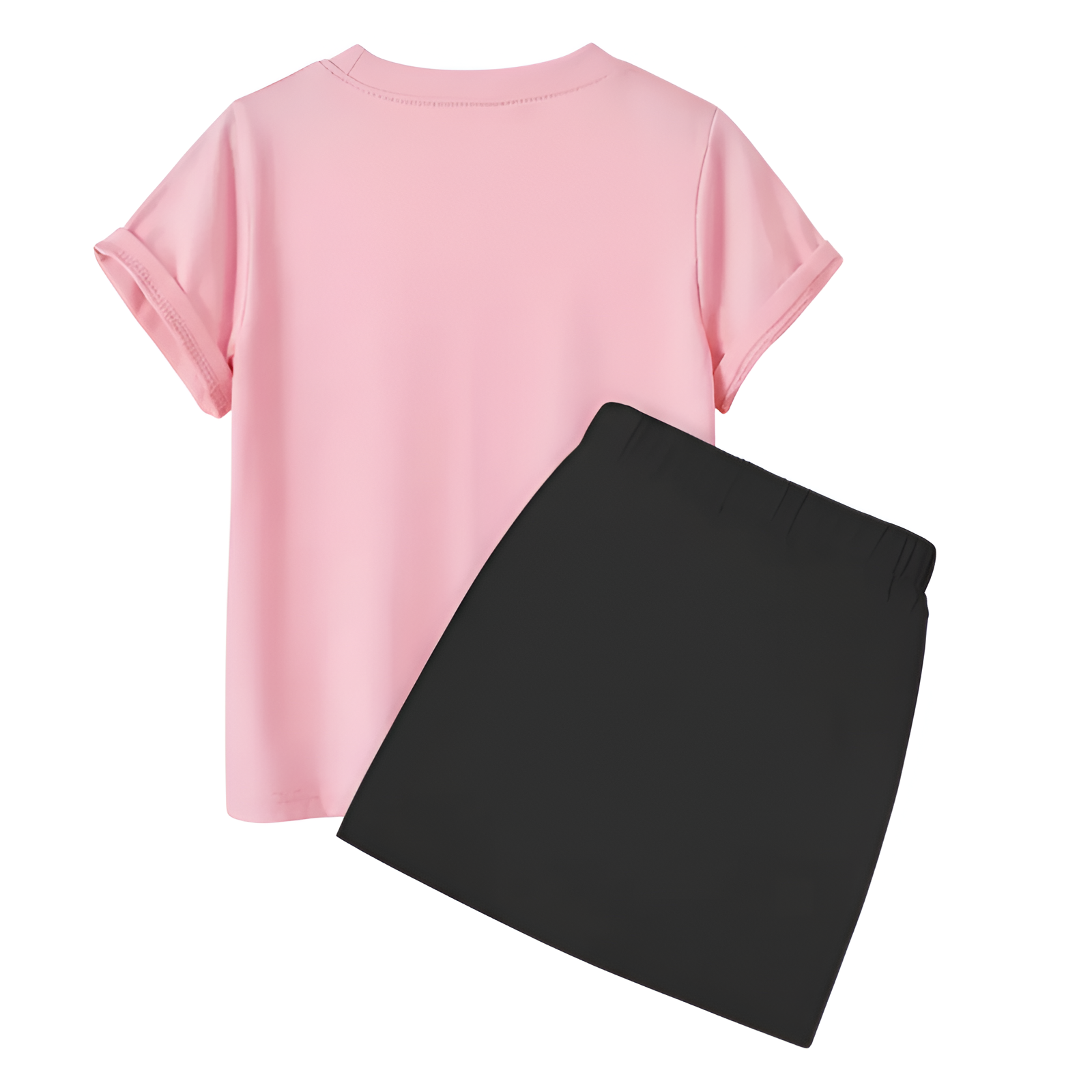 Customizable Stitch Girls Short Sleeve T Shirt And Skirt 2 Piece Set