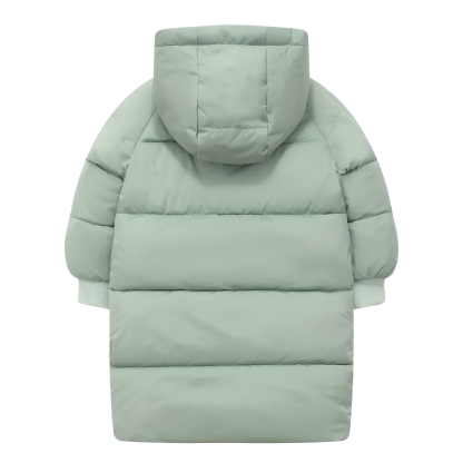 Kids Long Winter Hooded Puffer Coat Jacket
