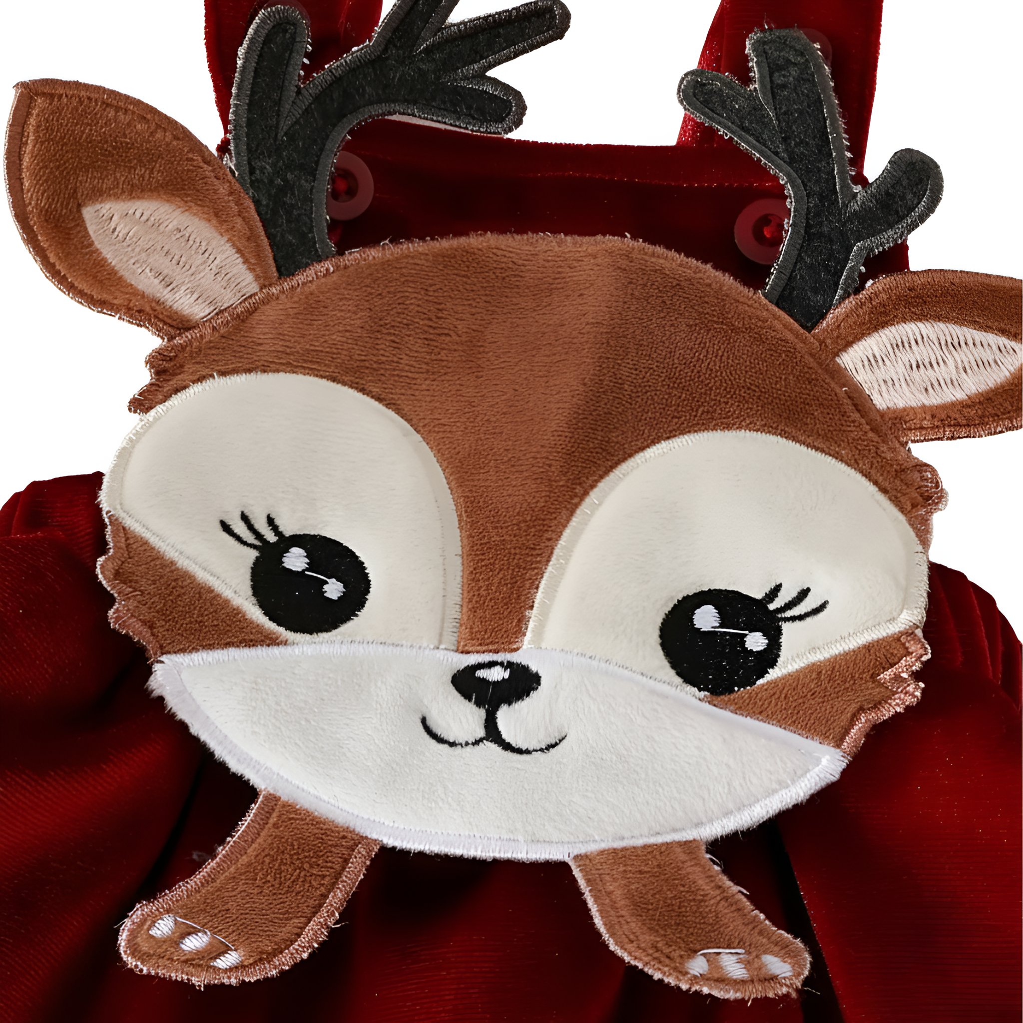 Cute Baby Girl Christmas Deer Print Long Sleeve Bodysuit