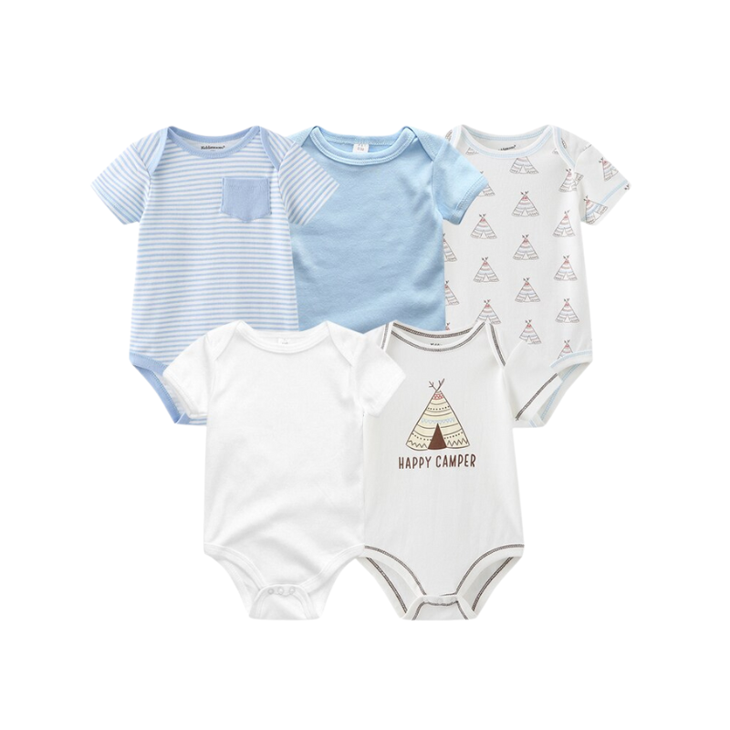Newborn's 5Pcs Baby Bodysuit Set-Children Cloth Shop