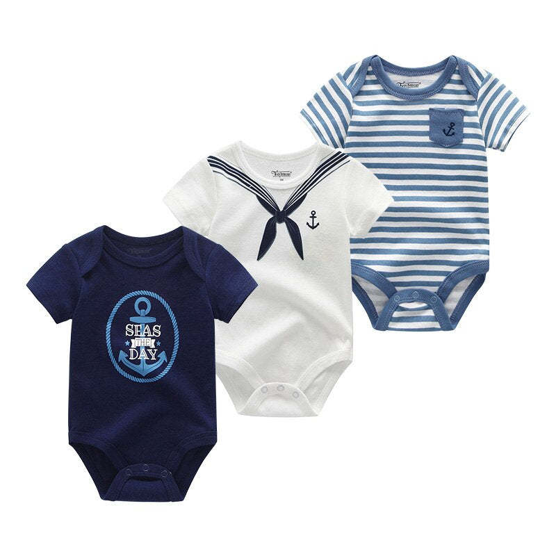 3Pcs Baby Cartoon Clothing Bodysuits-Children Cloth Shop