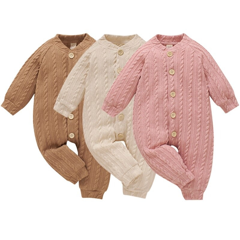 Winter Baby Knitted Romper Set-Children Cloth Shop