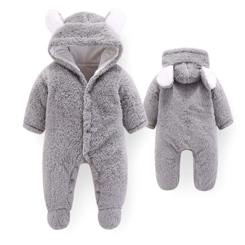 Thick Hooded Romper For Newborn Baby-Children Cloth Shop