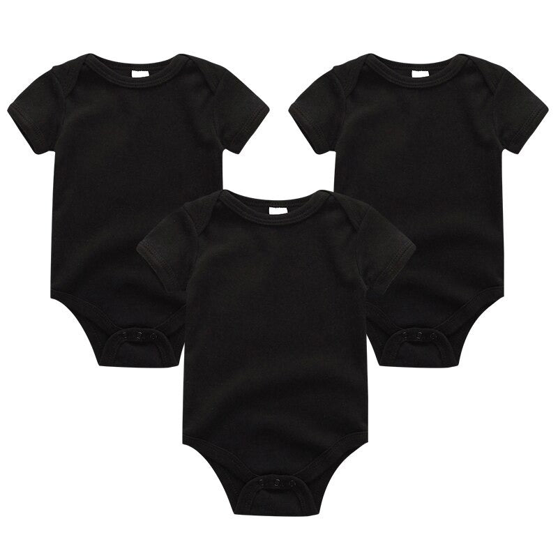 3 Pieces Solid Jumpsuits Set For Newborns-Children Cloth Shop