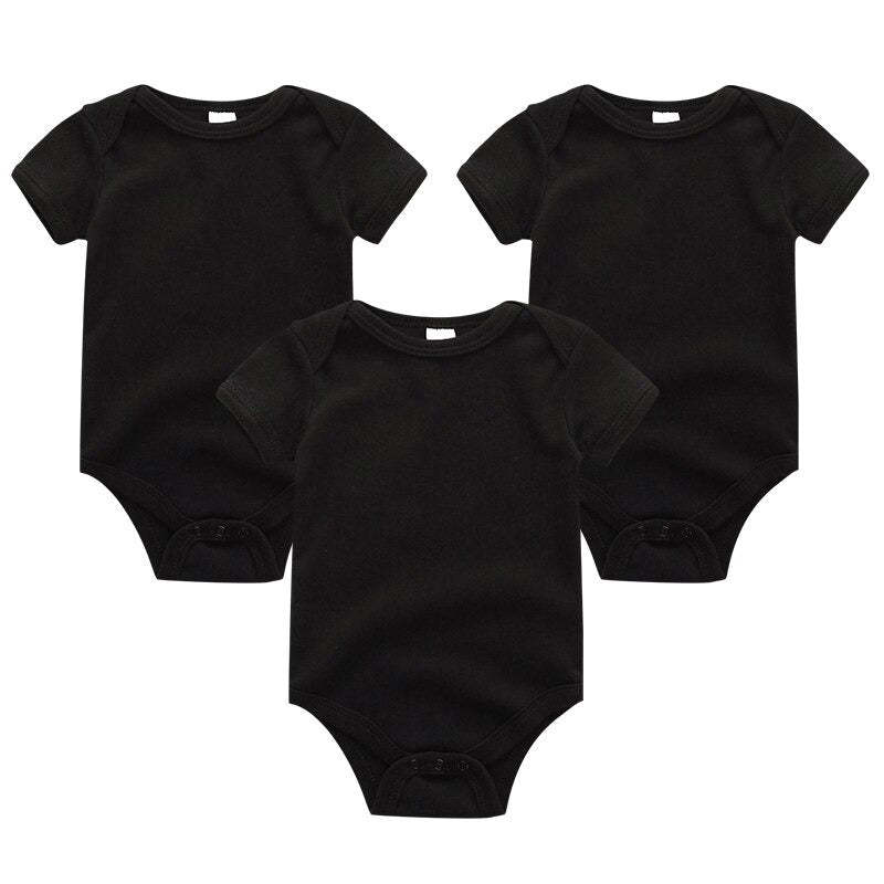 3 Pieces Solid Jumpsuits Set For Newborns-Children Cloth Shop