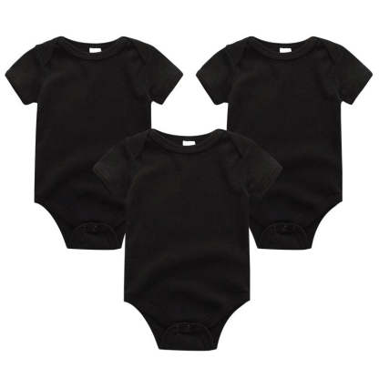 3 Pieces Solid Jumpsuits Set For Newborns-Children Cloth Shop
