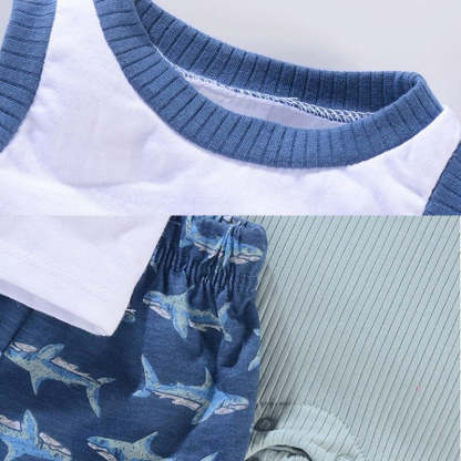 3Pcs Summer Top Jacket & Pant Romper Set-Children Cloth Shop