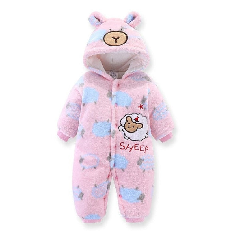 Cartoon Animal Unisex Full Sleeve Baby Romper-Children Cloth Shop