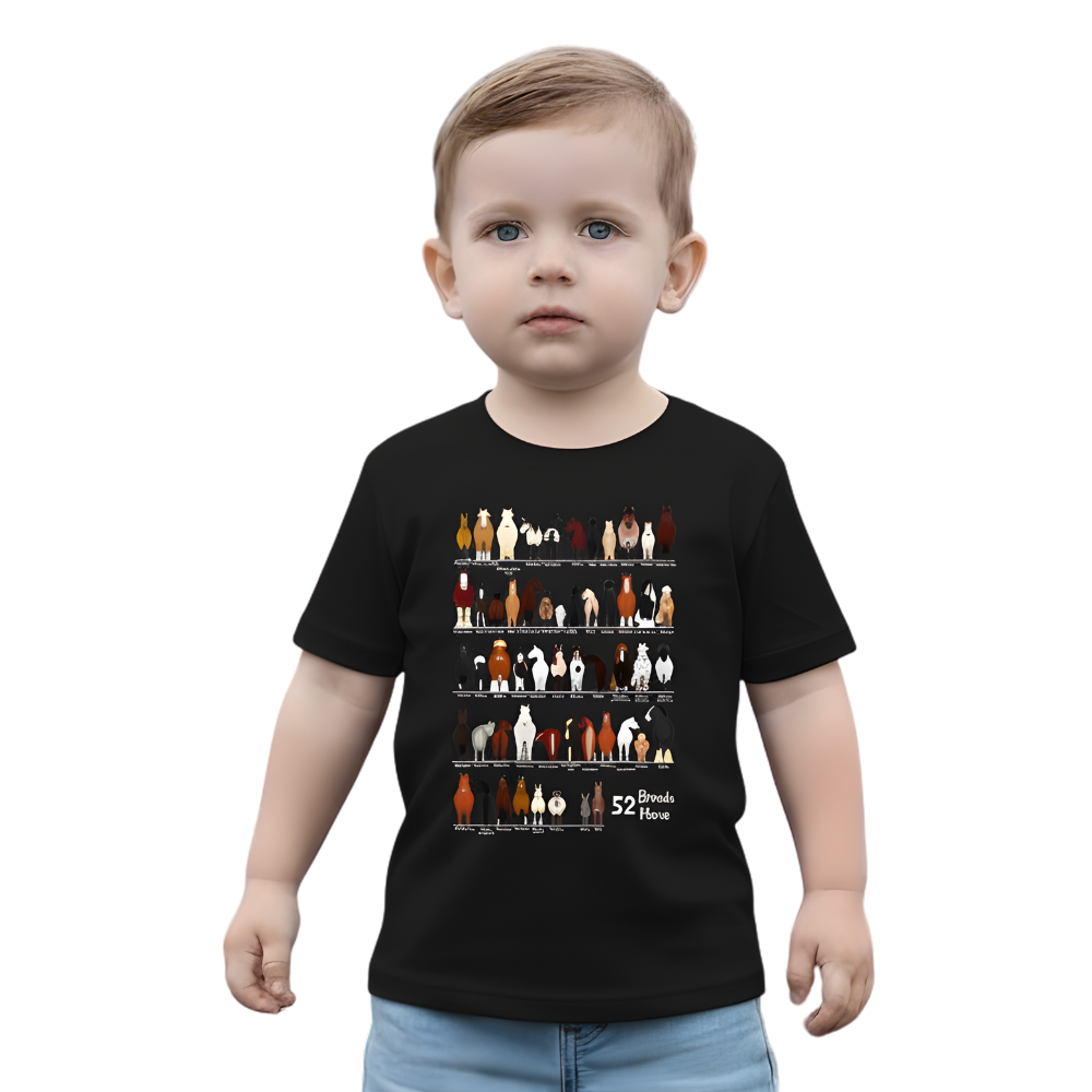 Various Horse 3D Print Short Sleeve T Shirt 