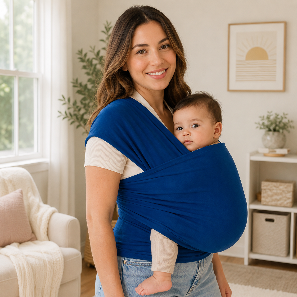 All In One Baby Wrap Carrier Sling For Infants And Toddlers Travel
