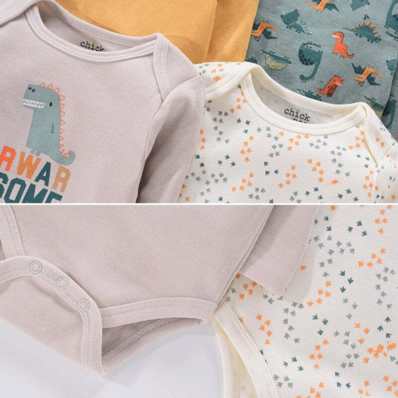 4Pc Newborn Baby Long Sleeve Jumpsuits-Children Cloth Shop
